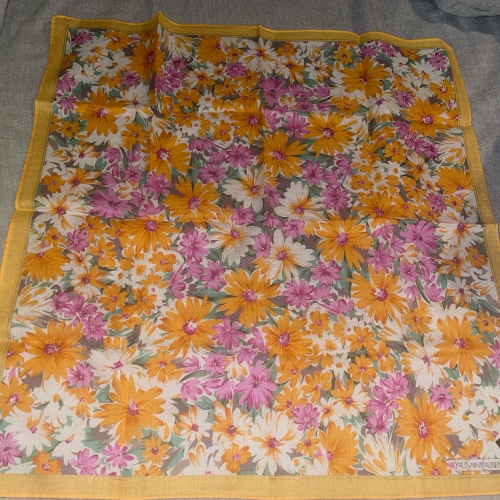 SL scarf pocket square orange NEW - Picture 4 of 6